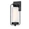 Westinghouse Fixture Wall Outdoor 60W Ga-Lightero, Matte Black Dstsd Alum White Fost Cyln Glass 6114400 - alternate 8